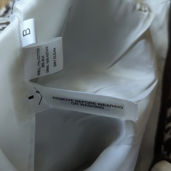 LOFT Cotton and Silk Brown Animal Print Pencil Skirt Size 0P - Picture 7 of 7